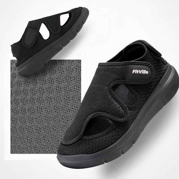 FitVille Mens "EasyTop V5" Recovery Sandal Shoes- Casual Walking- Size: 10W - Picture 6 of 17